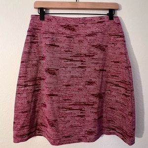 Eddie Bauer Red Print Skirt Size Medium